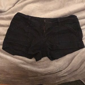 Black Mid-Rise Shorts